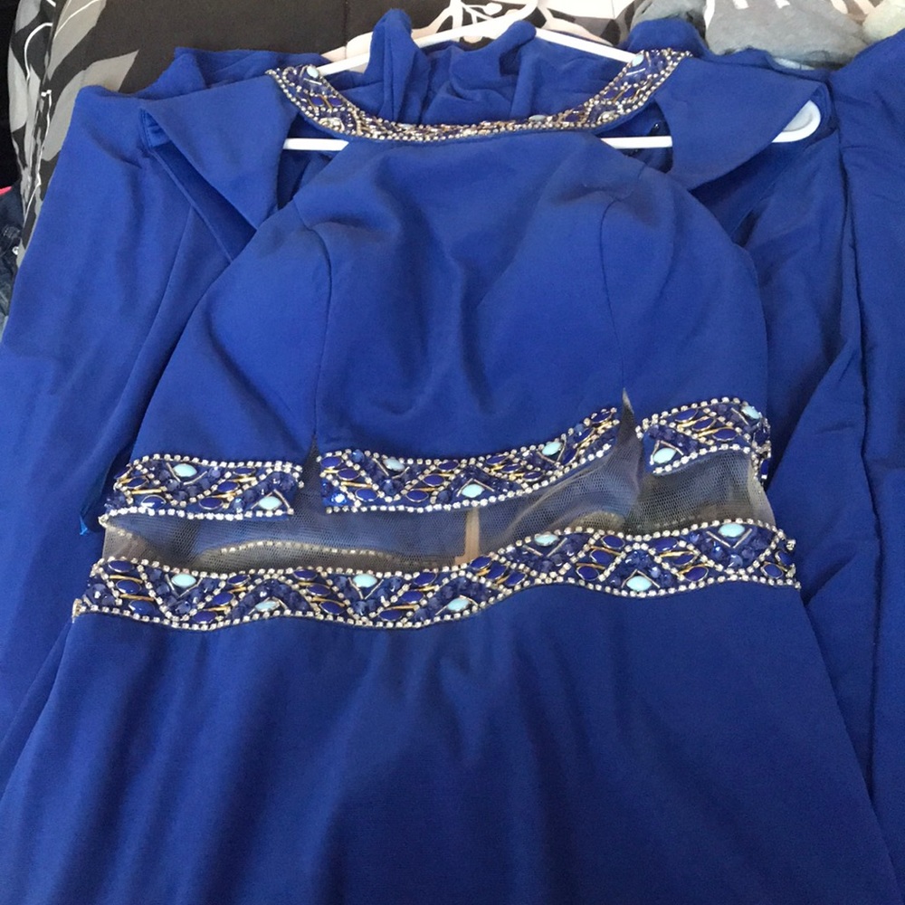 Royal blue prom dress